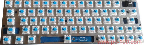 GH60 DIY programmierbare mechanische Tastatur mit Schalter (64 Schlüssel)