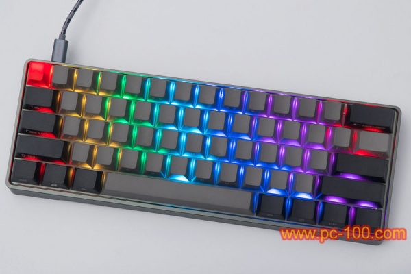 GH60 aangepaste programmeerbare mechanische toetsenbord, gebruiker gedefinieerde RGB achtergrondverlichting