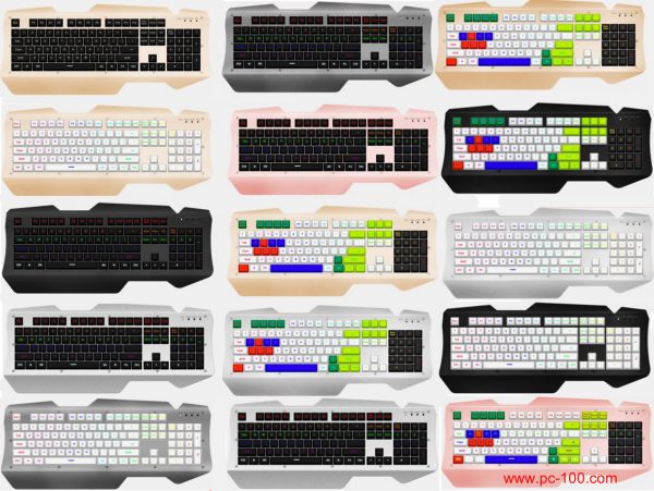Many style mechanical gaming keyboard for choosing