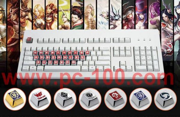 Custom printings and key caps distribution on mechanical keyboard