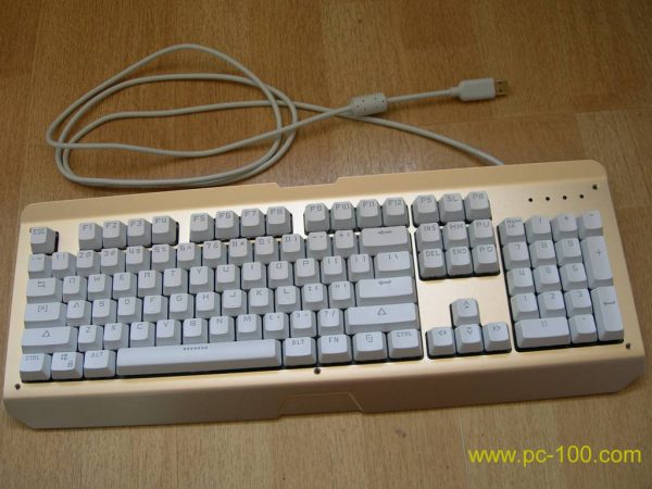 Mekanisk tastatur med flyttbar panel