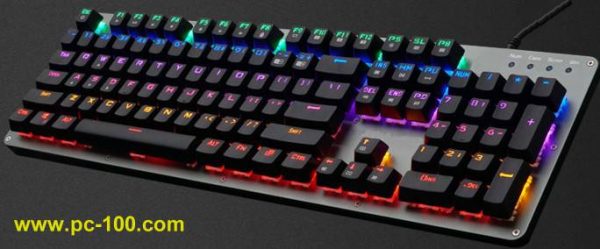 Luz RGB nuevo teclado Gaming mecánico con controlador (Macro, modos de luz de fondo, clave acceso directo...)