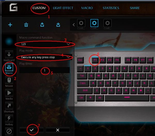 mechanical keyboard, a shortcut to execute macro, it's so great when gaming!
