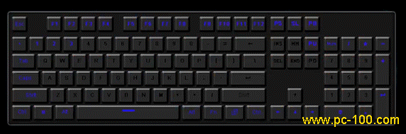 Mekanisk tastatur RGB tilbake lyseffekt: Helix
