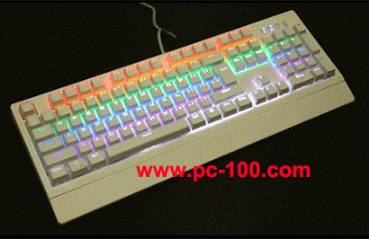 Wriggle back light style on mechanical keyboard