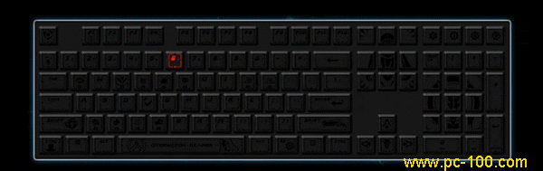 Mekanisk gaming tastatur tilbage lyseffekt:Amors pil