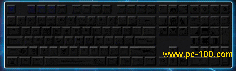 Mechanical keyboard RGB backlit effect breathing & running