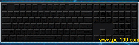 Mechanical keyboard RGB backlit effect colorful wallfall
