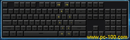 Mechanical keyboard RGB backlit effect meet