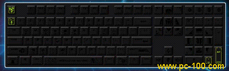 Mechanical keyboard RGB backlit twilling