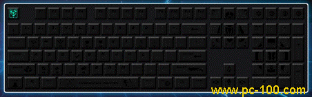 Mechanical keyboard RGB backlit wind in the wheat
