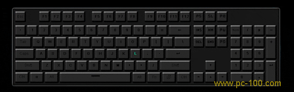 Mechanical Gaming Keyboard RGB Back Light Effect: Water Ripple