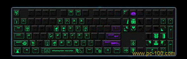 RGB backlight effect of mechanical keyboard: Flashing