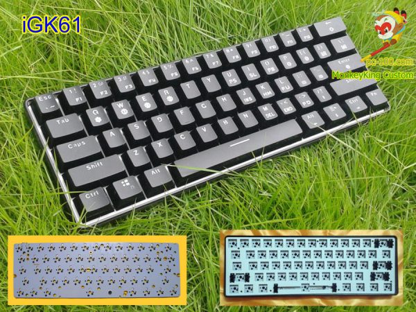 iGK61 بوكر تخطيط hotswap مفاتيح لوحة المفاتيح الميكانيكية, مجموعات مخصصة ديي, ثنائي الفينيل متعدد الكلور
