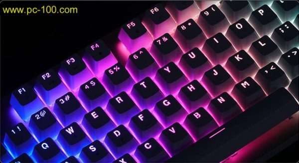 RGB اللون الكامل التنفس الخلفية لوحة المفاتيح الميكانيكية 
