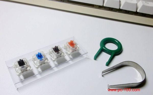 New switches for replacing, key cap puller and switch puller for mechanical gaming keyboard