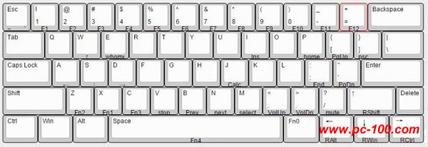 This is "pure" layout designed for GH60 mechanical keyboard