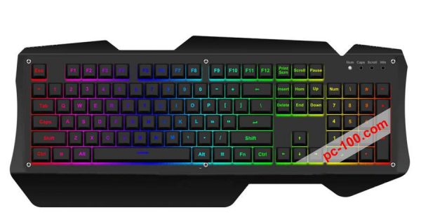 Custom mechanical keyboard with RGB full color back light effects